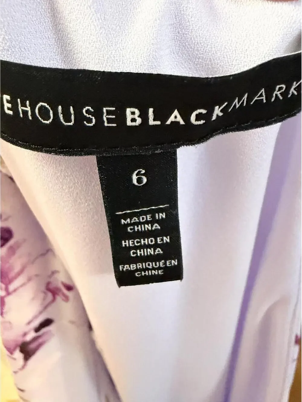 White House Black Market Lilac Floral Halter Midi Dress Size 6 - Picture 8 of 9